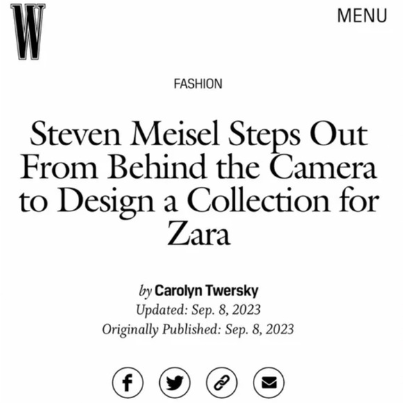 Zara x Steven Meisel SILK BLEND RIBBON. Black. One Size. New with Tags. - Picture 3 of 3